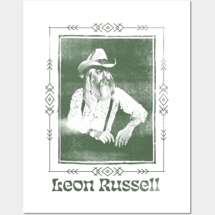 Leon Russell /// Vintage Aesthetic Fan Art Design Posters and Art